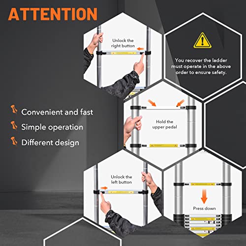 Telescoping Ladder 15.5 Ft