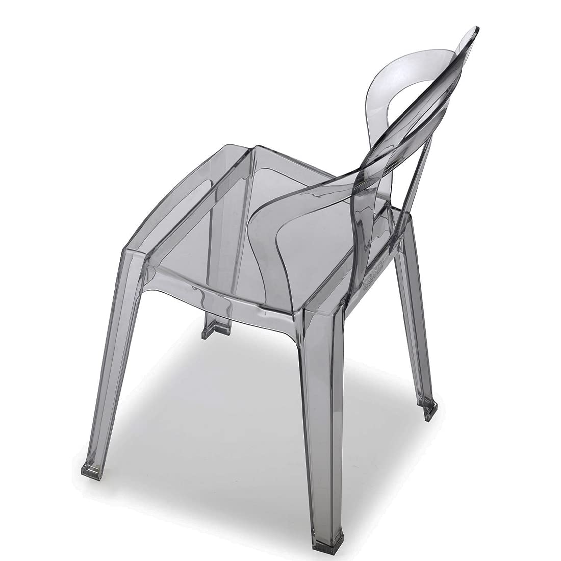 Sedia TITì In Policarbonato Makrolon® - Set Da 2 O 4 - Made In Italy - Trasparente, Fumé O Bianco - 5
