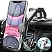 UVERTOOP - Supporto per telefono da auto, 3 in 1, supporto con ventosa, supporto per smartphone da auto per cruscotto e parabrezza per iPhone 12 11 Pro Xs Max 8 7 Galaxy S10 GPS (Nero)