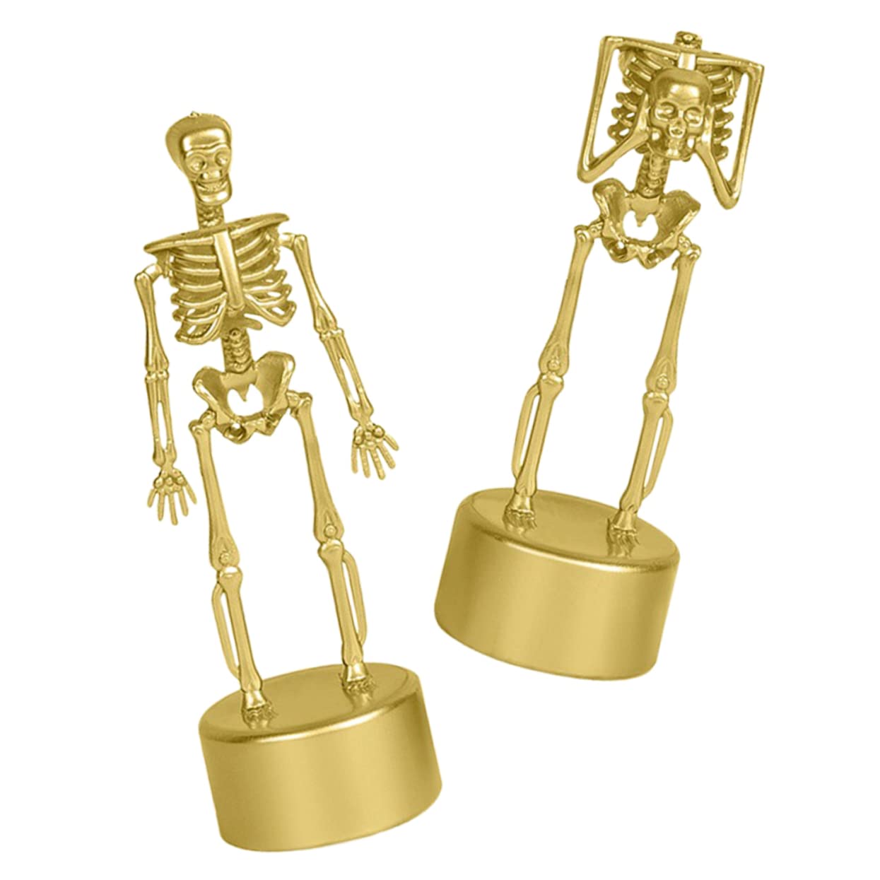 4 Piezas Trofeo De Soporte De Calavera Trofeos De Halloween Premios De Halloween Suministros para La Fiesta De Halloween Esqueletos Humanos El Plastico Accesorios Escritorio