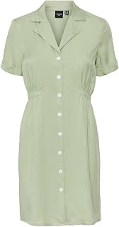 VERO MODA Women's Vmharper SS Short Dress XS Reseda