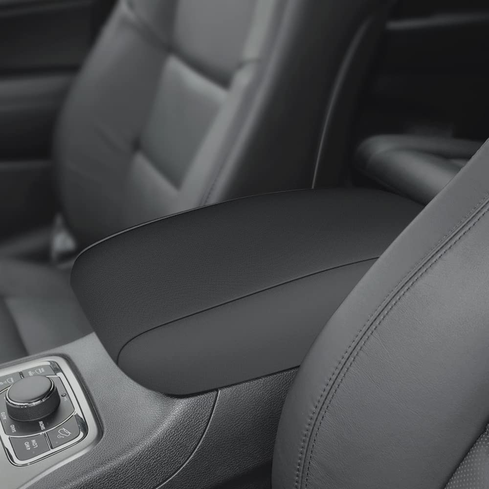 INTGET Pokrowiec na podłokietnik konsoli środkowej samochodu do Jeep Grand Cherokee 2011-2020, 2021, akcesoria podłokietnik, podkładka konsola, ochrona pokrywy do konsoli Grand Cherokee, pokrowiec (neopren)