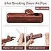 Obetis Rosewood Tobacco Pipe Gift Set - Handcrafted Wooden Pipe with Lid, Compact & Portable for Travel Use - Wood Pipe with Accessories for Men, Beginners & Outdoor Use
