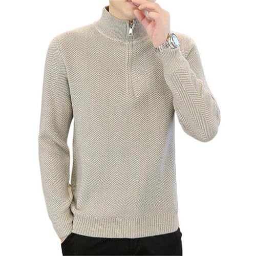 Pull épais homme tricot ajusté style coréen vêtement décontracté