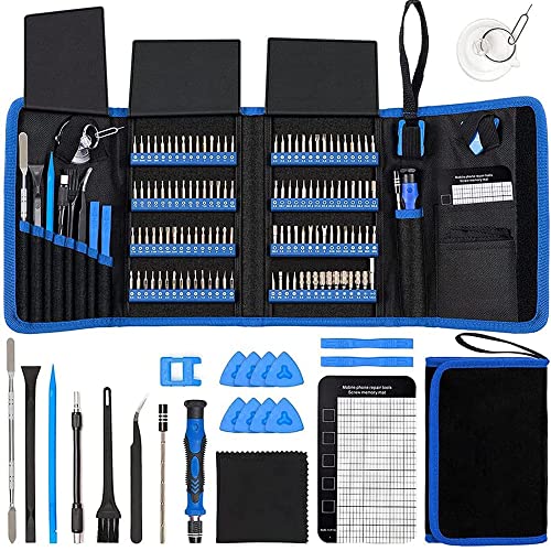 Pardarsey Schraubendreher Sets 142-Stück Elektronik Präzisionsschraubendreher mit 120 Bit Magnetic Repair Tool Kit Kompatibel für iPhone, MacBook, Computer, Laptop, PC, Tablet, PS4, Xbox, Nintendo