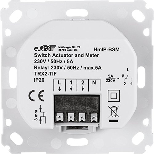 Homematic IP Smart Home Schalt-Mess-Aktor für Markenschalter, Aktor misst Strom, steuert Geräte und Leuchten per App, Alexa & Google Assistant, Energie sparen, 142720A0 - Image 6