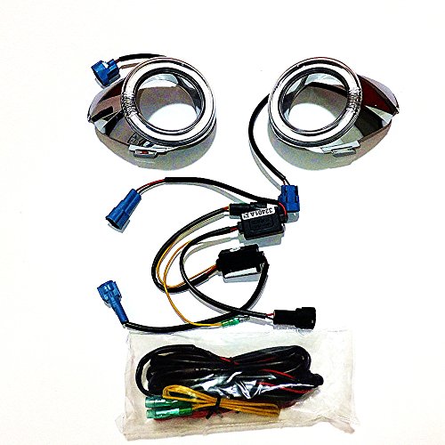 July King LED Light Guide Daytime Running Lights for Ford Fiesta 2008 2009 2010, LED Angel Eyes DRL, 1:1 Replacement