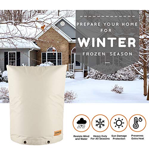 Backflow Preventers Protection, 16”W x 20”H Backflow Winter Cover, Insulated Cover Pouch for Irrigation Backflow Valve, Sprinkler Valves in Snow or Sun Exposure, Winterizing Backflow Preventers – Sand
