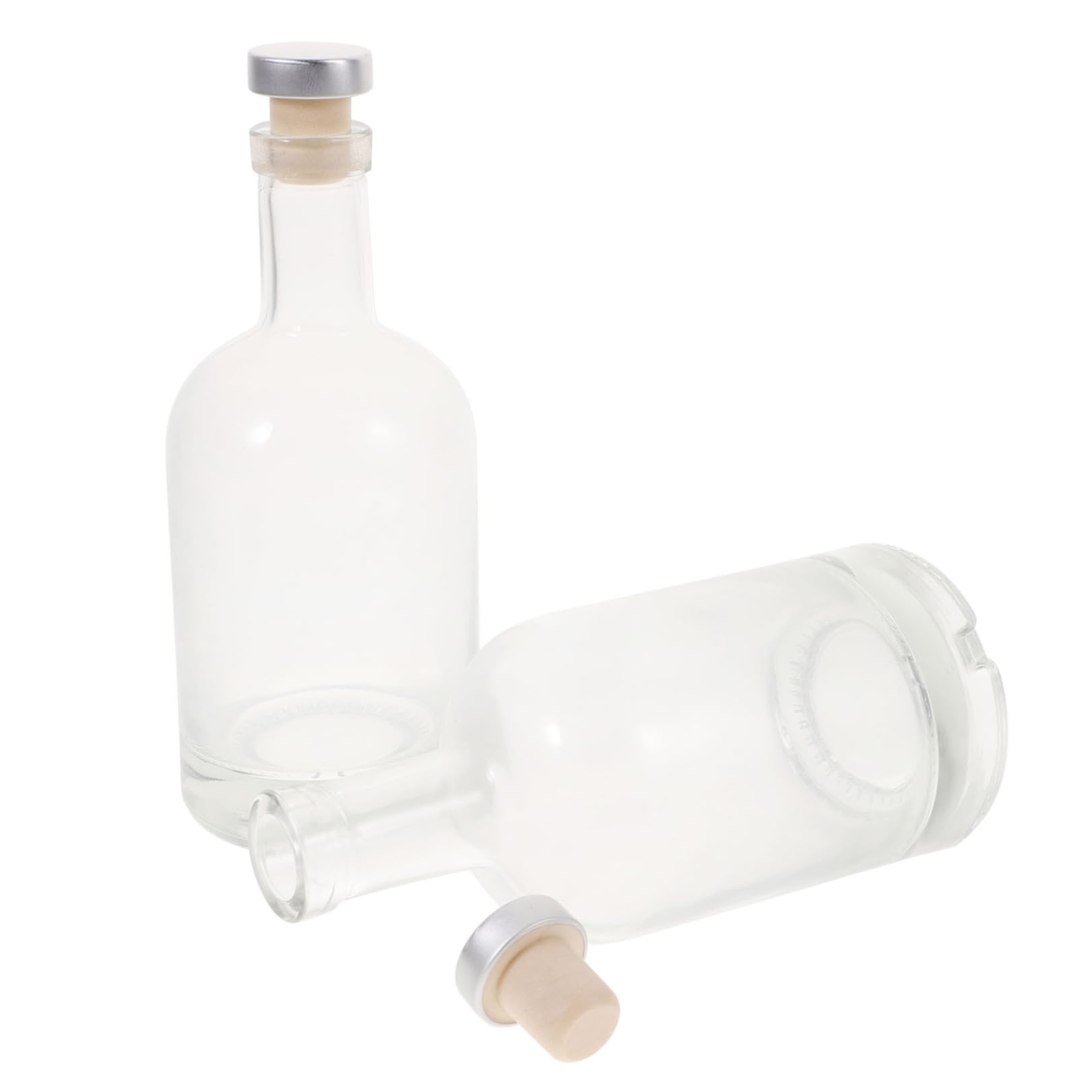 2 Stück-pack Dickwandige Glasflasche 375ml mit Breiter Öffnung
