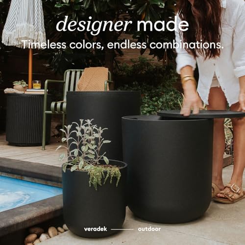 Image of Veradek Kona Cooler Side Table - Outdoor Cooler Table and Ice Chest