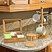 Home Basics 6 Piece Bamboo Coaster Set