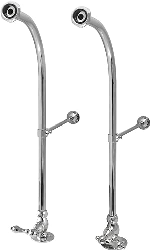 Elements of Design DS451ML St. Louis Suministros de agua independientes con tope, 23" de longitud, cromo pulido