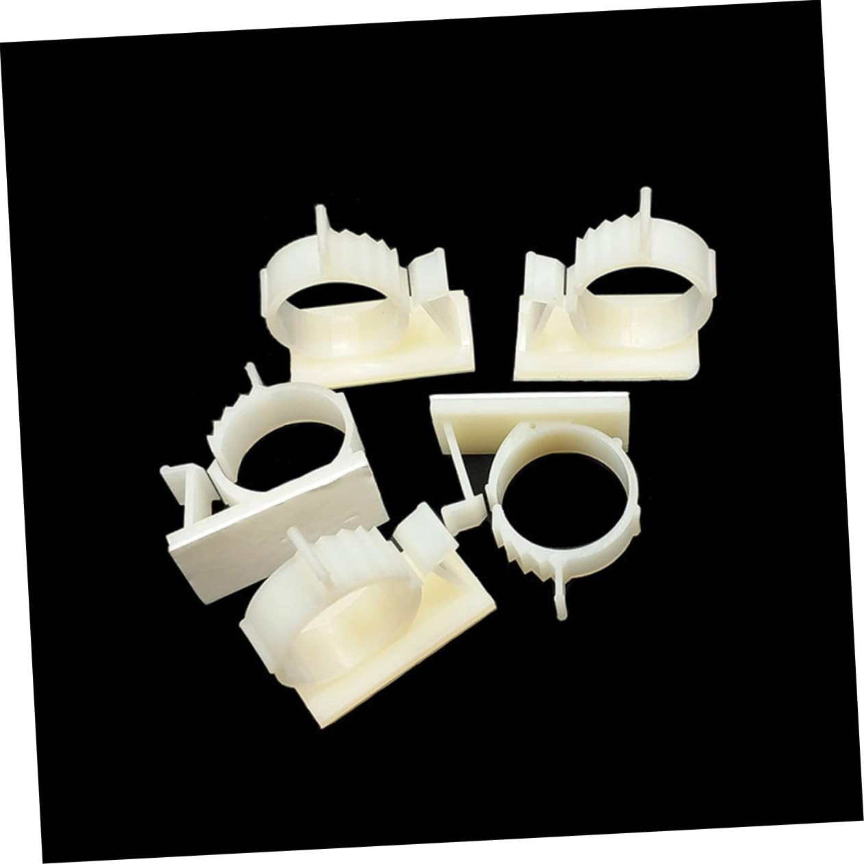 Hemobllo 3 Sätze Verstellbare Kabelclips Selbstklebende Kabelverschlüsse Kabelhalter Kabelclips Schreibtisch-drahtclips Aus Kunststoff Kabelmanagementhalter 50 Stück * 3