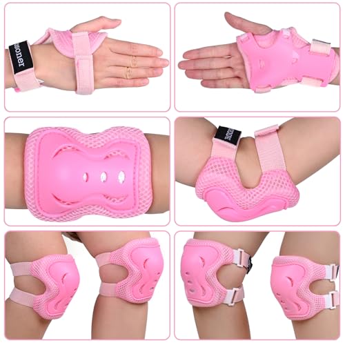 Image of BOSONER Kids /Youth Knee Pad Elbow Pads Guards Protective Gear Set for Roller Skates Cycling BMX Bike Skateboard Inline Skatings Scooter Riding Sports