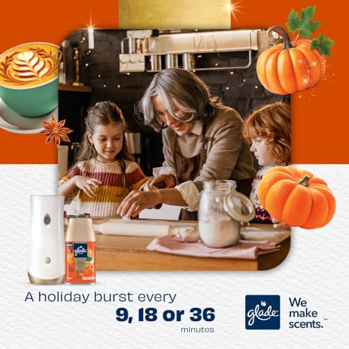 Glade Automatic Spray Air Freshener Refill, Golden Pumpkin & Spice, 3 Count - image 2