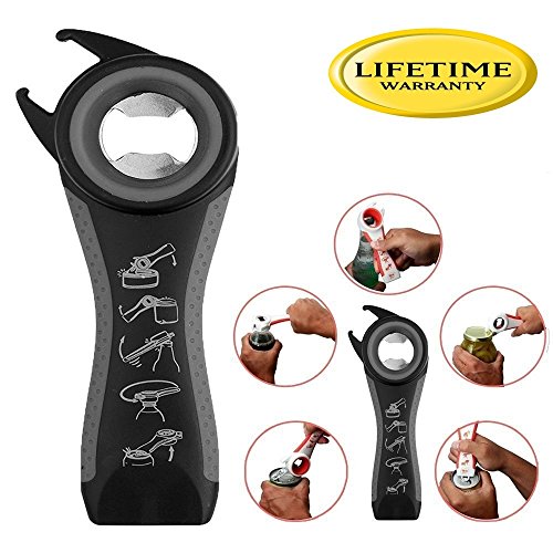 Professional Multi Bottle Opener, 5 In 1 Jar Bottle Can Opener, Lid Twist