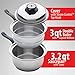 World's Finest 7-Ply Steam Control 17pc T304 Stainless Steel Cookware Set