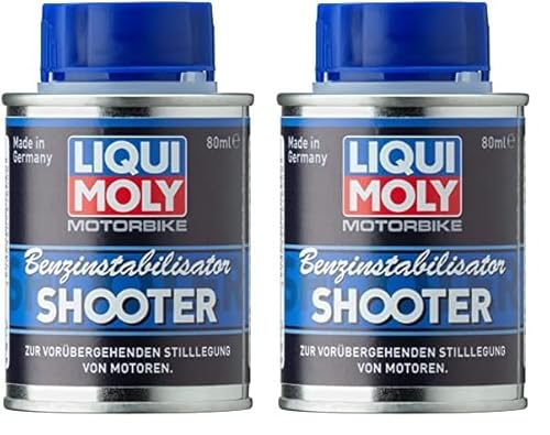 Liqui Moly Motorbike Benzinstabilisator Shooter | 80 ml | Motorrad Benzinadditiv | Art.-Nr.: 21600 (Packung mit 2)