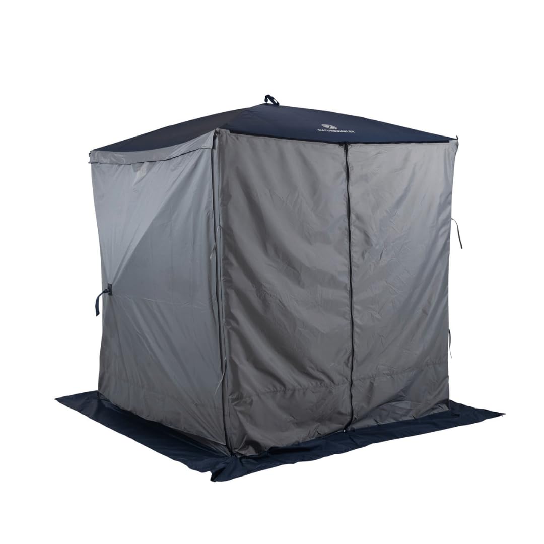 NATURBUMMLER Pavillon faltbar [CampBase] Faltpavillon mit Pop Up System für 4 bis 6 Personen (Schnellaufbau in Minuten) Camping Pavillon wasserdicht & UV-Schutz 50+