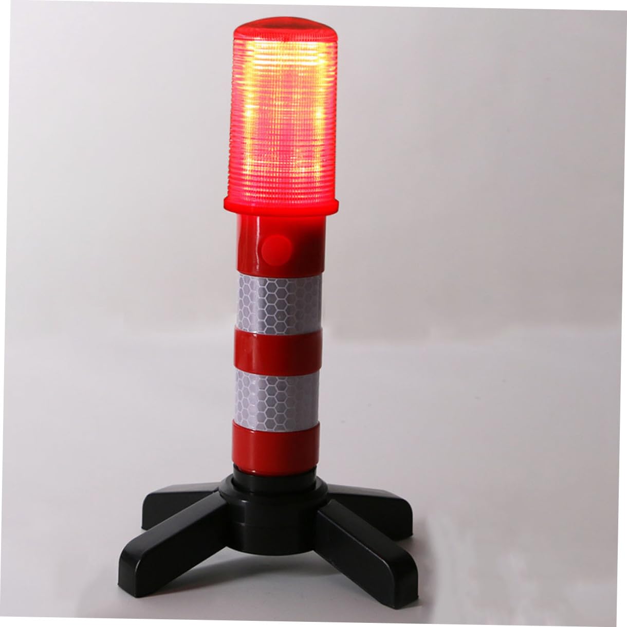 Ciieeo Luz de Emergencia LED Portátil Rojo, Superbrillante, para Control de Tráfico y Señalización de Advertencia, Funda Rígida y 1 Set