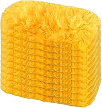 Microfiber Feather Duster with 10 Replaceable Refills-Multipurpose Dusting Brush with Bendable Head Ideal for Cleaning Home Car Blinds Furniture Hard-to-Reach Areas (Yellow)