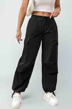 Buy CUBIHEXA Women's Comfortable and Stylish Baggy Cargo Pants for