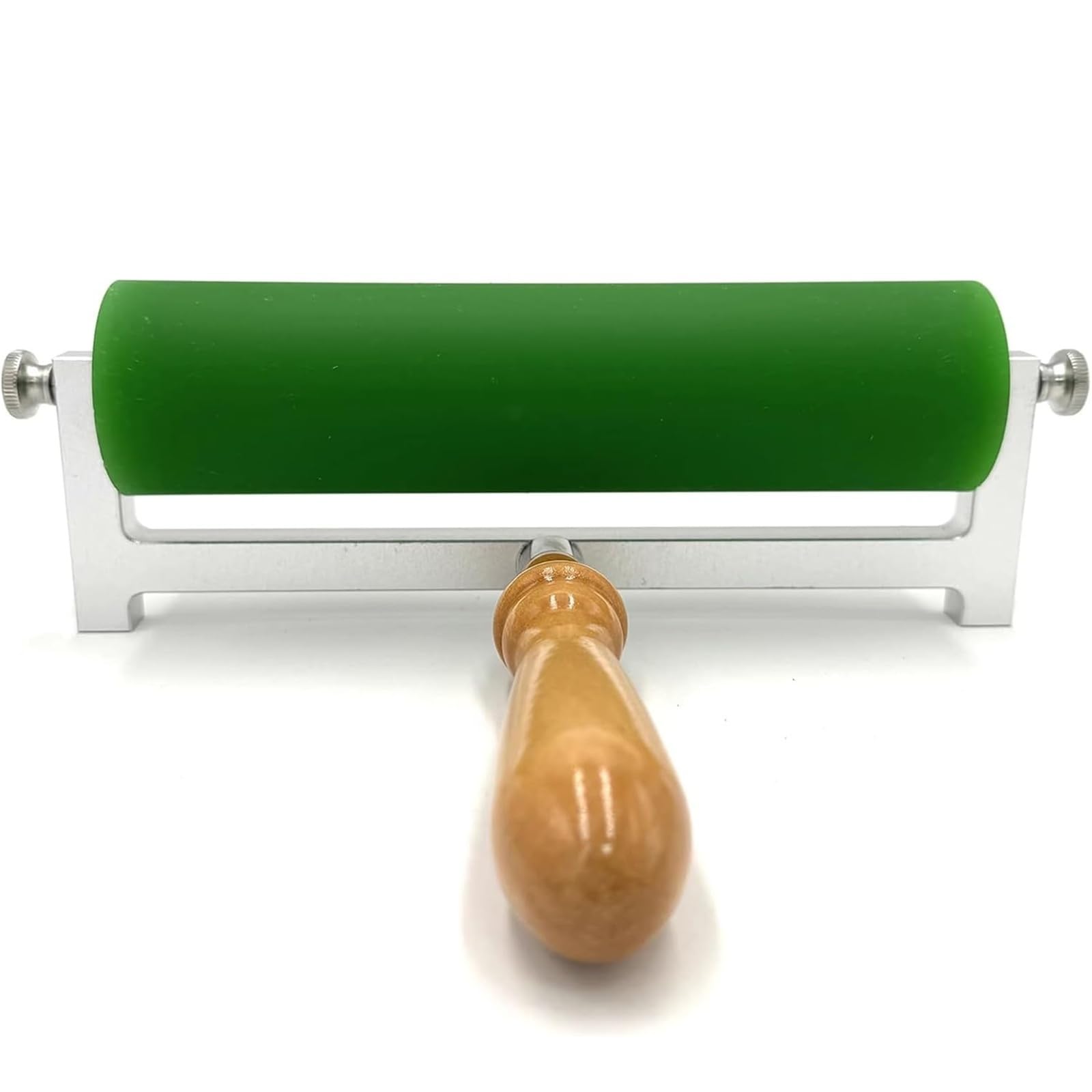 Kit de rodillos de impresión, rodillos de goma con mango de madera, herramientas de estampado de tinta para aplicaciones de tipografía, impresión litográfica y pegado