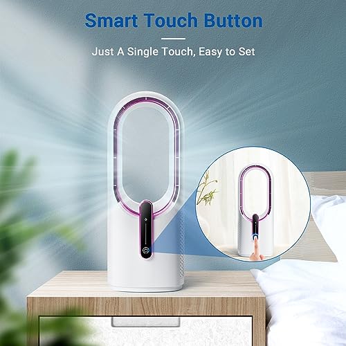 Konsiden F6 Bladeless Desk Fan, 11.8 Inch Small Rechargeable Fan thumb #5
