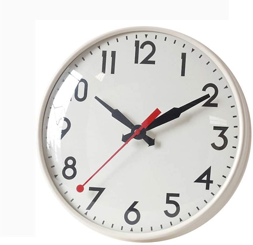 Horloge murale pour classe d'école et librairie offrant une lecture fluide de l'heure