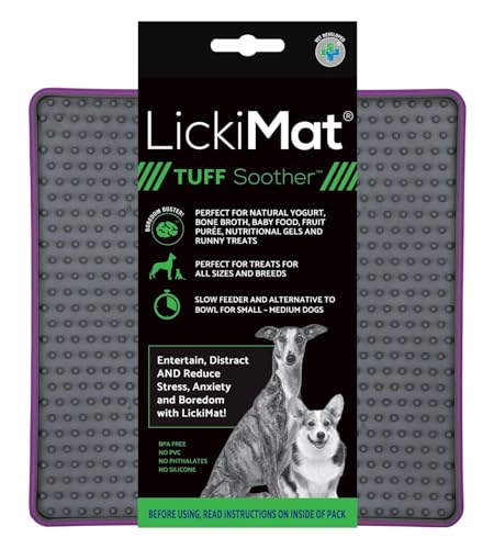 LICKIMAT Soother Tuff - 20 x 20 cm in div. Farben, Farbe:lila, Größe:small - 20 x 20cm