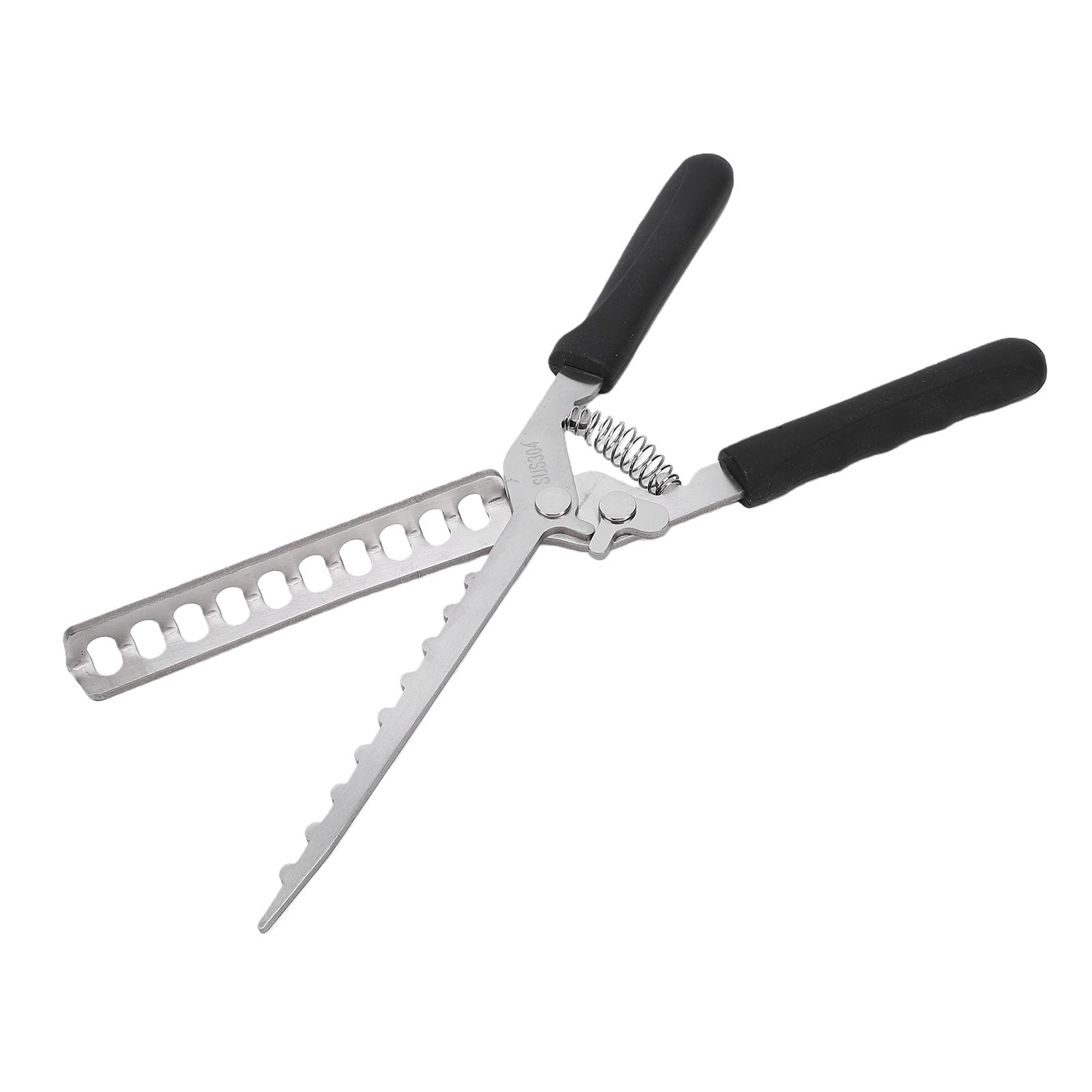 Oreilet Rib Membrane Removal Tool, Stainless Steel Rib Prep Tool Membrane Remover, BBQ Ribs Skinner for Pork Skinner Kitchen Gadget Meat Preparation (Black)