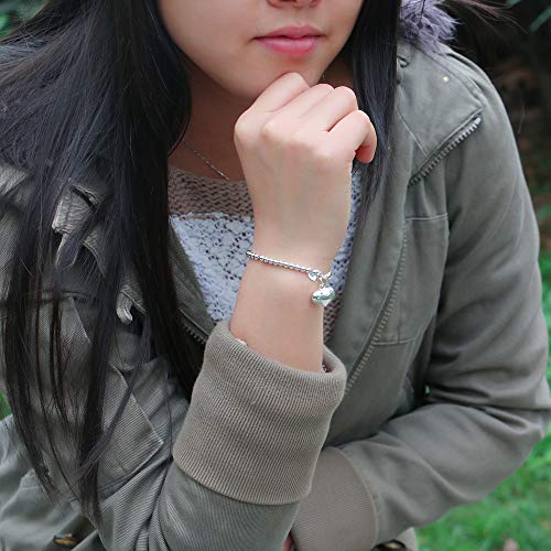 New Women's 925 Sterling Silver Bracelet Minimalist 4-6MM Round Bead Chain Solid Silver Bracelet Charm Jewelry Lobster Claw Clasp4