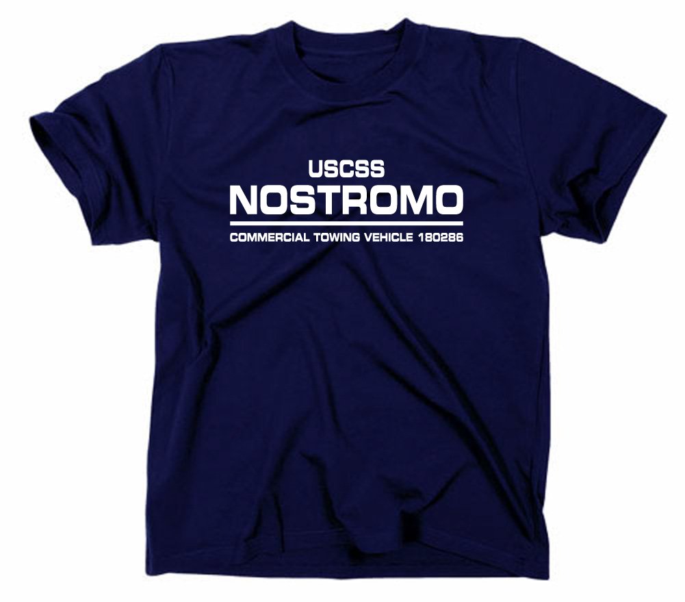 Styletex23 Men's Blue Uscss Nostromo T-Shirt, Navy, L