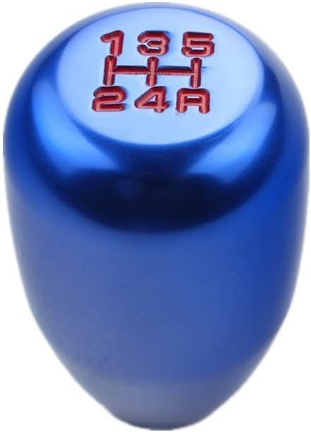 5 Speed Manual Gearbox Shift Knob M12x1.25 Screw On Aluminum for Subaru Toyota Scion (Blue)
