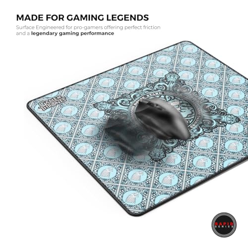 Image of Cybeart | House Stark Gaming Mouse Pad (Large - 450x400x4mm) | Waterproof, Never Slip Base, Stitched Edges, Esports Grade
