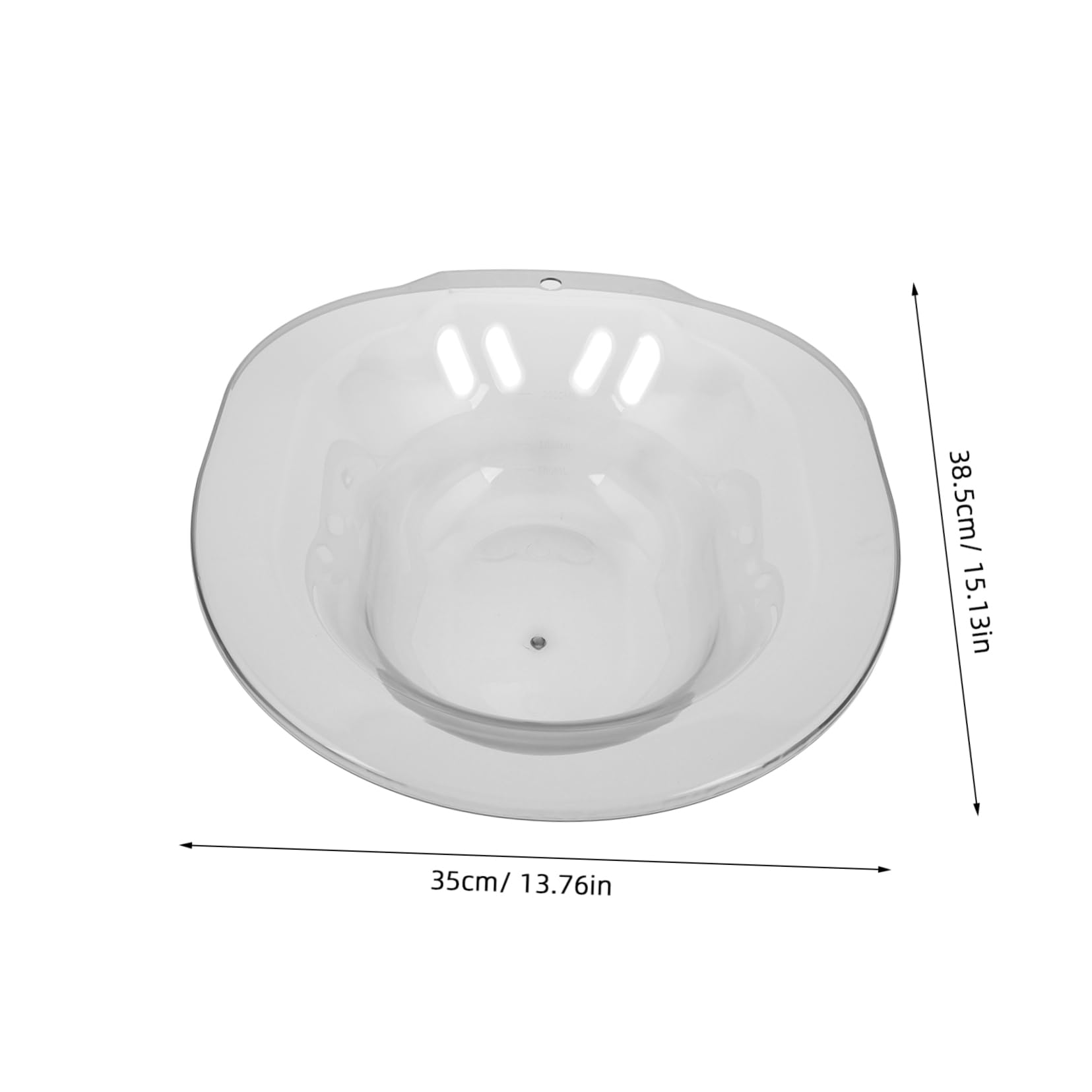 Beatifufu Sitz Bath for Hemorrhoids Postpartum Wash Basin Pregnant Care Basin Steaming Tub Basin Women's Butts Wash Basin Light Grey