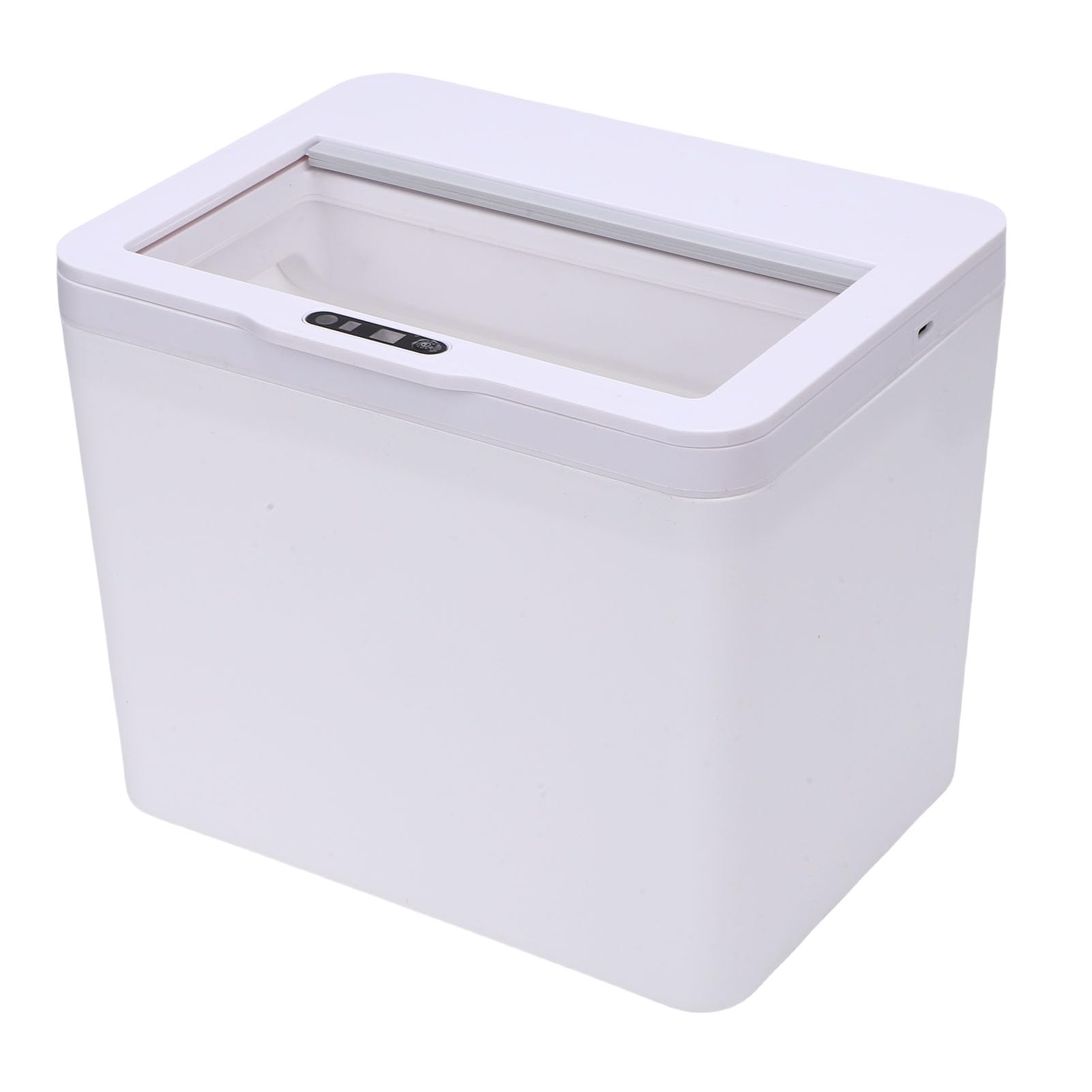 Bote de Basura de Escritorio Eléctrico con Sensor Inteligente 8L, Contenedor de Basura Automático sin Contacto para el Hogar, Oficina, Baño, Automóvil, Caja de Almacenamiento Compacta a