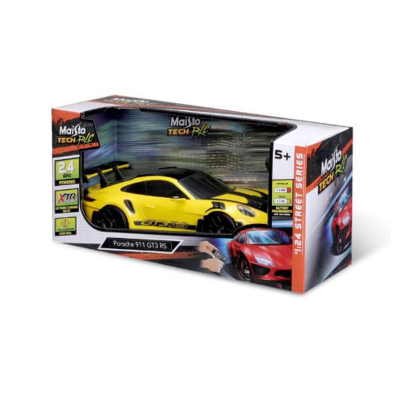 Maisto Tech R/C PORSCHE 911 GT3 RS radiowy samochód wyścigowy - 2,4 GHz - skala 1:24 - wysoko szczegółowy, wysokowydajny pojazd RC
