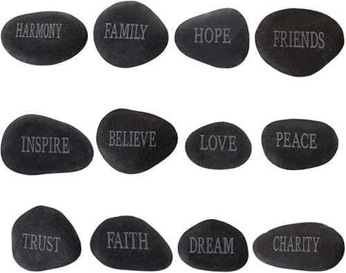 Miniatura 5 de 12pcs DIY Rocks for Engraved Inspirational Polished River Stones Unique and Thoughtful Gift Ideas for Friends and Family Gifts Arts and Crafts (12