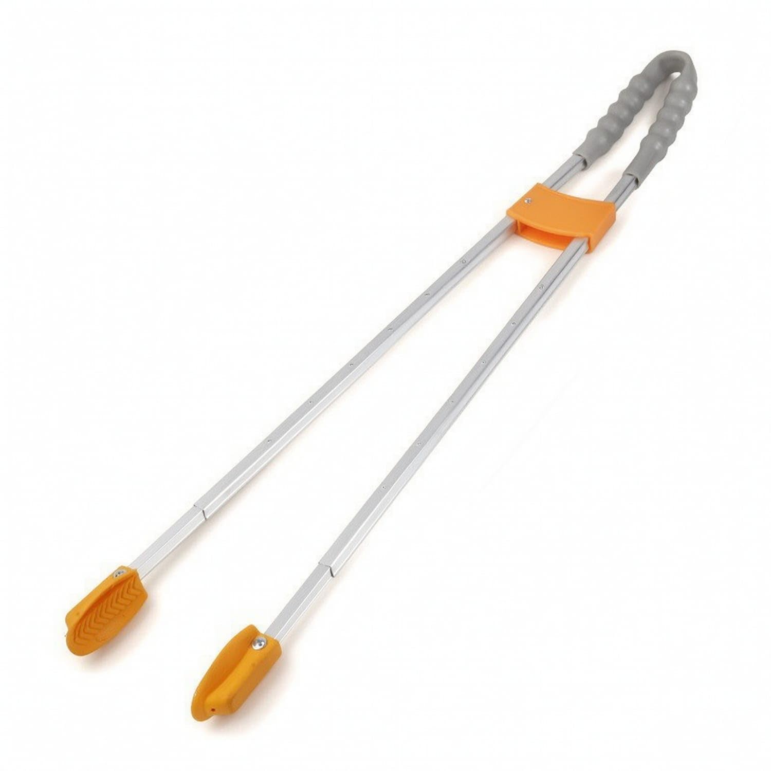 Telescopic Litter Picker Long-Handled Trash Picker with Aluminum Shaft Spring-Loaded Reacher Grabber Tool Lightweight for Janitors, Seniors, Yard Cleanup, Roadside, Orange Grey-image-38