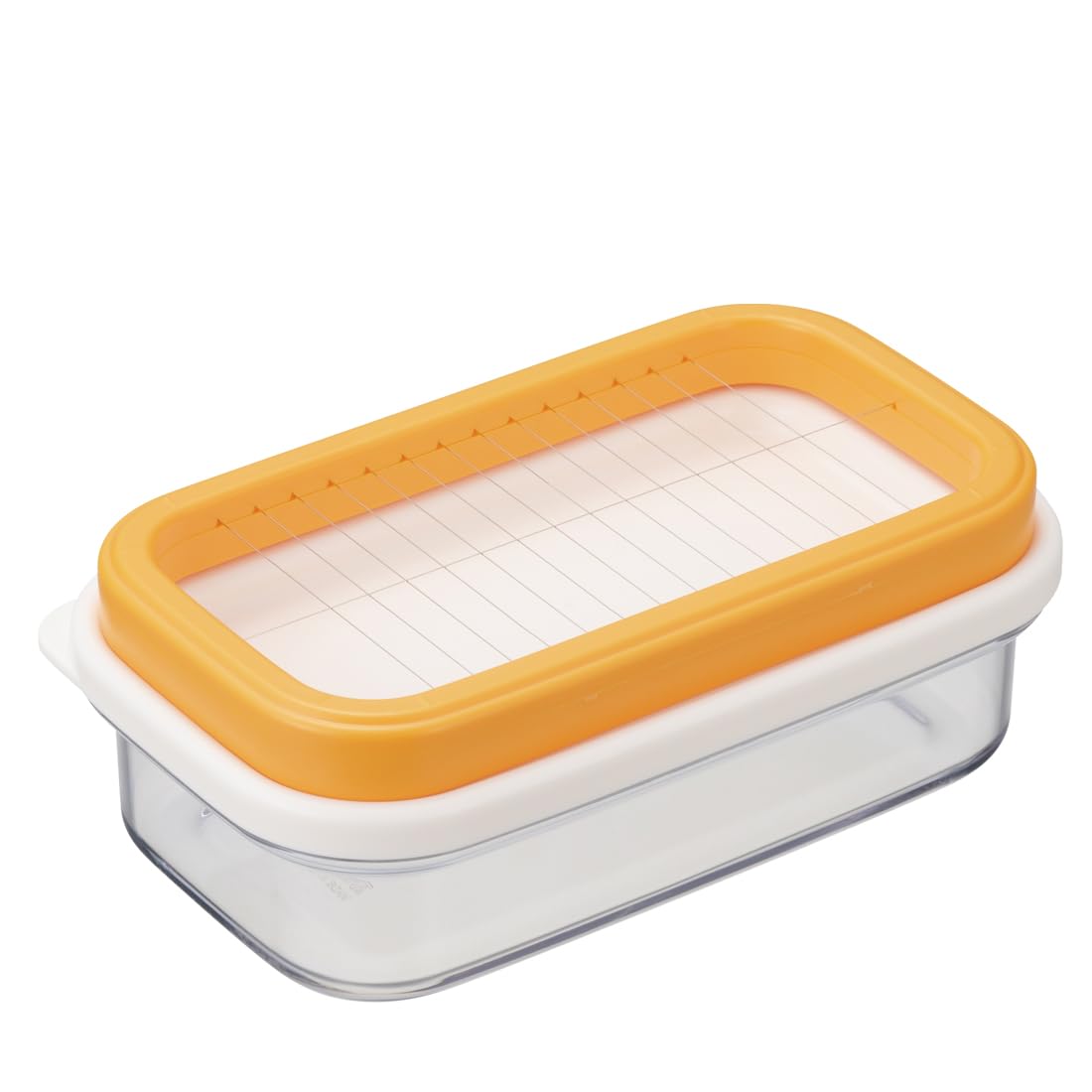 LE CREUSET バターボックス　バターケース オレンジ　新品 Amazon｜曙産業 バターケース カッター付き 150g用 5g カットでき