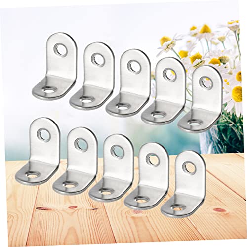 WOONEKY 30 Unidades Pequenos Colchetes De Canto Cinta De Canto De Metal Suporte De Canto Hardware De