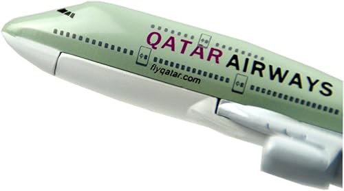 Miniatura 3 de Las 24horas Qatar Airways Company q.c.s.c. metal de aleación Boeing 747Modelos Niño Regalo de cumpleaños Avión Modelos Juguetes