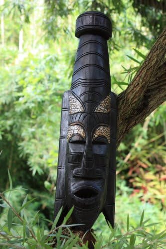 Tikimaster Ruler Big Chief Tribal Mask 20 in - Primitive Wall Decor | #nmk220650