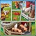 INSOON Farm Barn Building Set with LED, Western Farm House Building Block with Windmill Tractor Horse Animals 1405 PCS, Big Barn Construction Toy Brick Kit for Adults Teens Boys Girls 10-12+