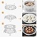 PACKISM Egg Steamer Rack, Stainless Steel Trivet for Instant Pot Accessories Fit 6,8 Qt Pressure Cooker Ninja Foodi, Cook 18 Eggs, 2 Pack Stackable Steamer for Cooking