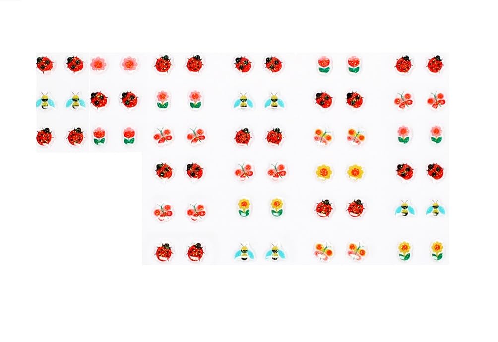 Ladybird Stick On Earrings (30 pairs)