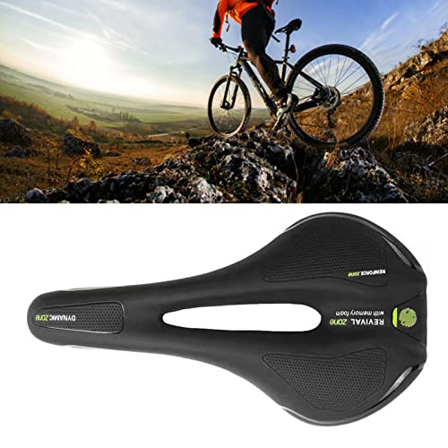 Matybobe Asiento de Bicicleta a Prueba de Golpes Sillín de Bicicleta Universal de Montaña Cómodo Impermeable Transpirable Montar Esencial Verde