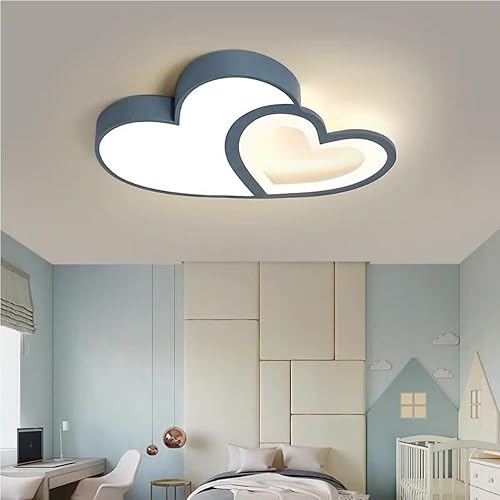 Miniatura 5 de Lámpara de techo LED regulable con control remoto moderno de dibujos animados amor habitación de niños diseño de luz acrílico pantalla dormitorio