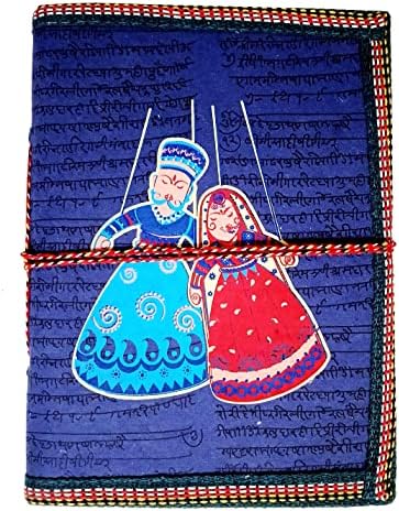 Purpledip Handmade Paper Journal Puppets: Vintage Diary Notebook With ...